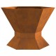 Sonata H Огнище Хексагонално 50x50x40 см От бурен стомана