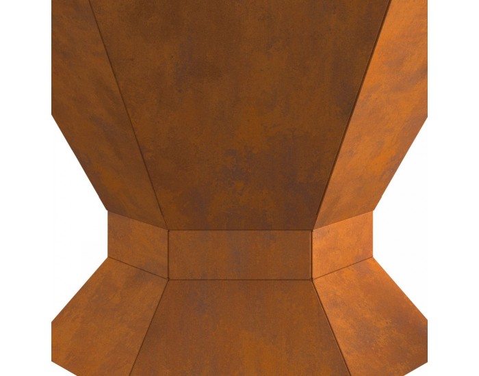 Sonata H Огнище Хексагонално 50x50x40 см От бурен стомана