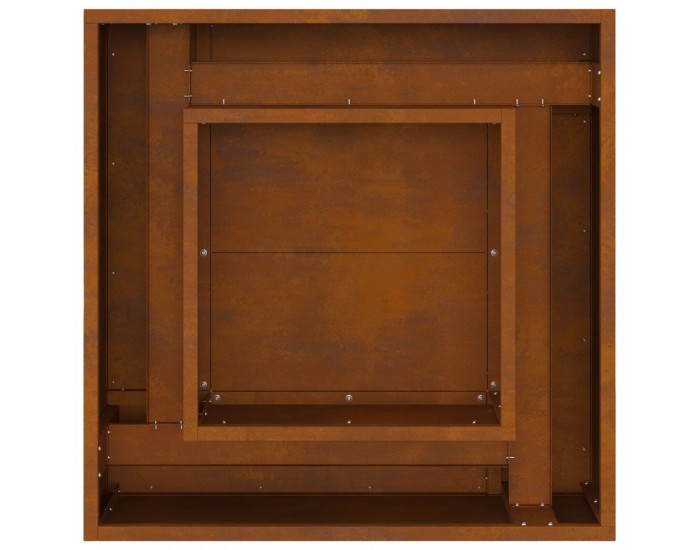Sonata H Огнище Квадрат 60x60x30 см Отвъншна стомана
