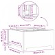 живоXL Огнище Квадратно 80x80x40 см Обработена стомана
