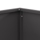 Sonata H Огнивце Квадратно Черно 60x60x30 см Стомана