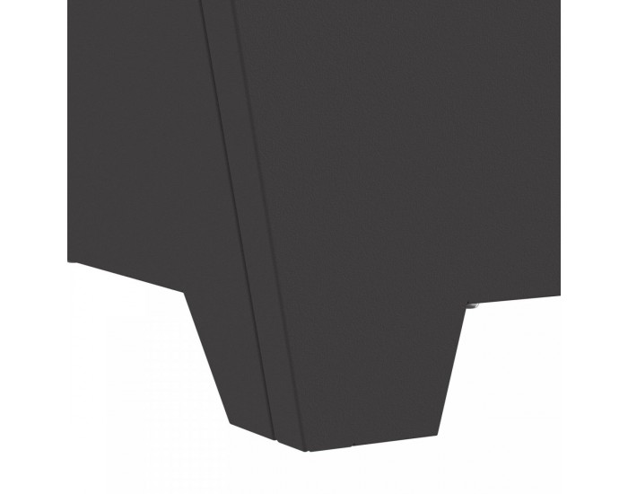 Sonata H Огнивце Квадратно Черно 60x60x30 см Стомана