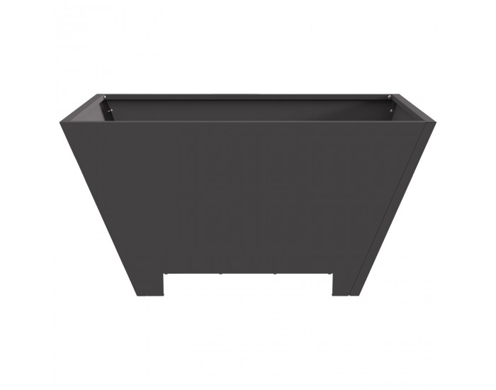 Sonata H Огнивце Квадратно Черно 60x60x30 см Стомана