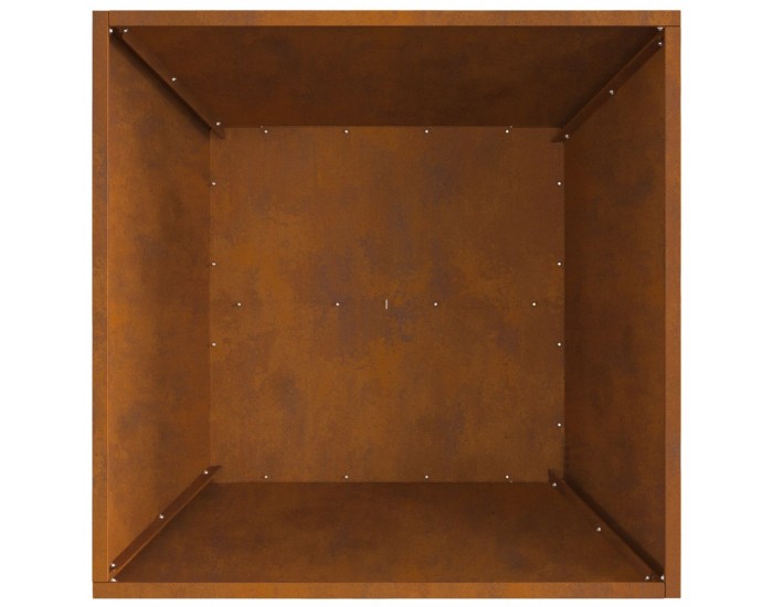 Sonata H Пожарна яма Квадратна 60x60x30 см от Обветрена стомана
