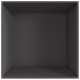 Sonata H Огнище Квадратно Черно 80x80x40 см Стомана