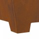 Sonata H Огнище квадрат 80x80x40 см от атмосферна стомана