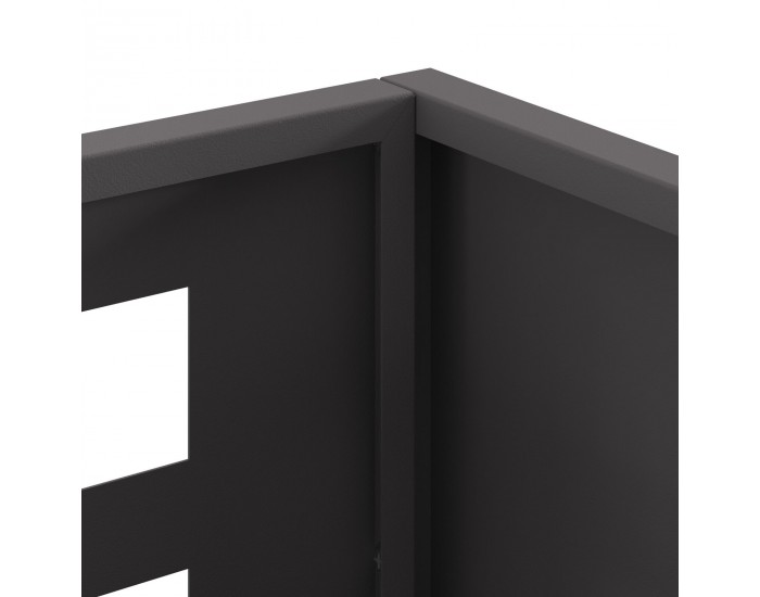 Sonata H Огнище Ректорангулрно Черно 50x30x40 см Стомана