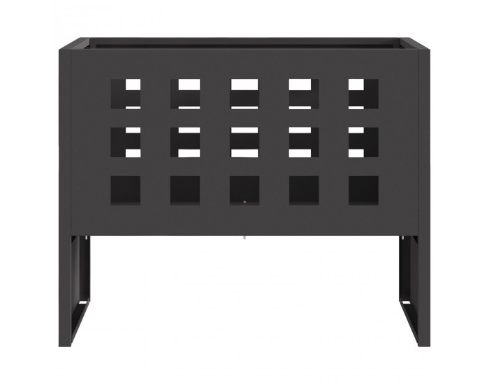 Sonata H Огнище Ректорангулрно Черно 50x30x40 см Стомана