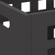 Sonata H Огнище Ректорангулрно Черно 50x30x40 см Стомана