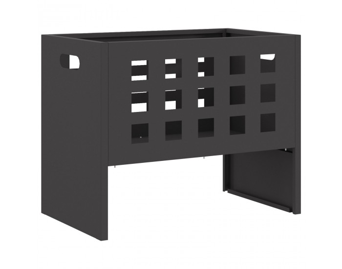 Sonata H Огнище Ректорангулрно Черно 50x30x40 см Стомана