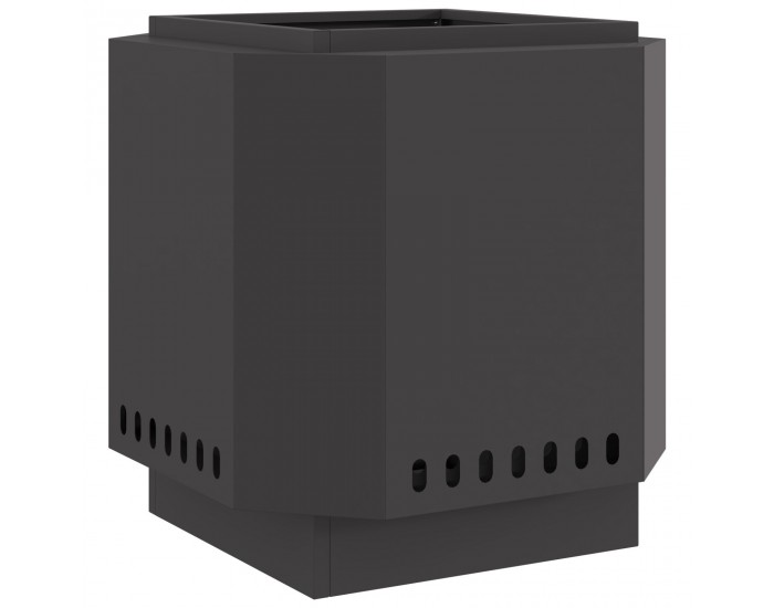 Sonata H Черно Бездимно Огнище 48x48x51 см от стомана