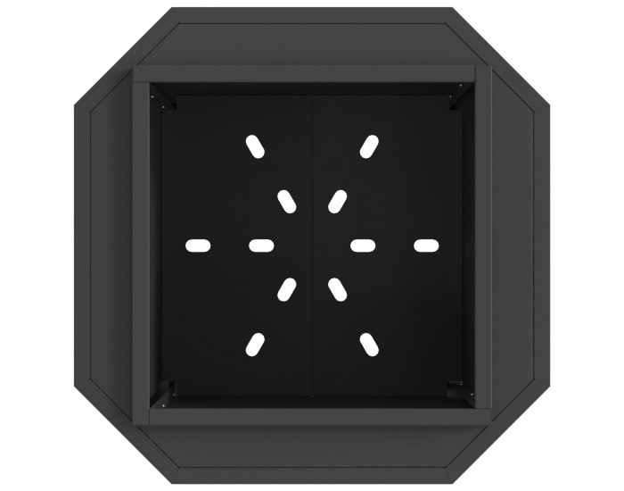 Sonata H Черно Бездимно Огнище 48x48x51 см от стомана