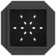 Sonata H Черно Бездимно Огнище 48x48x51 см от стомана