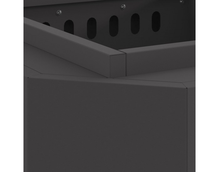 Sonata H Черно Бездимно Огнище 48x48x51 см от стомана
