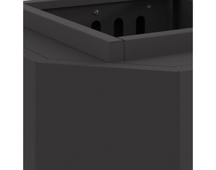 Sonata H Бездимно огнище Черно 38x38x51 см Стомана