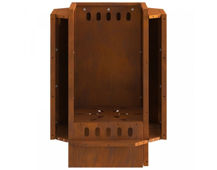 Sonata H Бездимно огнище 38x38x51 см от дъждоустойчив стоманен