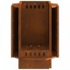 Sonata H Бездимно огнище 38x38x51 см от дъждоустойчив стоманен