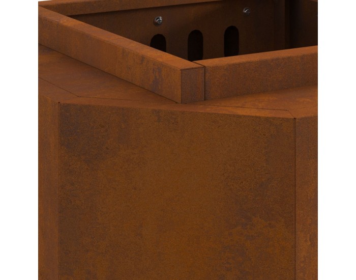 Sonata H Бездимно огнище 38x38x51 см от дъждоустойчив стоманен