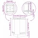 Sonata H Бездимно огнище 38x38x51 см от дъждоустойчив стоманен