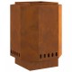 Sonata H Бездимно огнище 38x38x51 см от дъждоустойчив стоманен