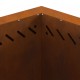 Sonata H Бездимно Огнище Шестоъгълно 58x58x51 см Обветрена Стомана