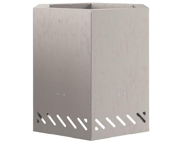 Sonata H Бездимно Огнище Шестоъгълно 48x48x51 см От Корутирана Стомана
