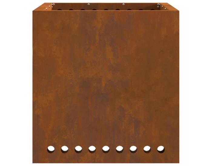Sonata H Бездимна огнище Квадратна 48x48x50 см Облагана стомана