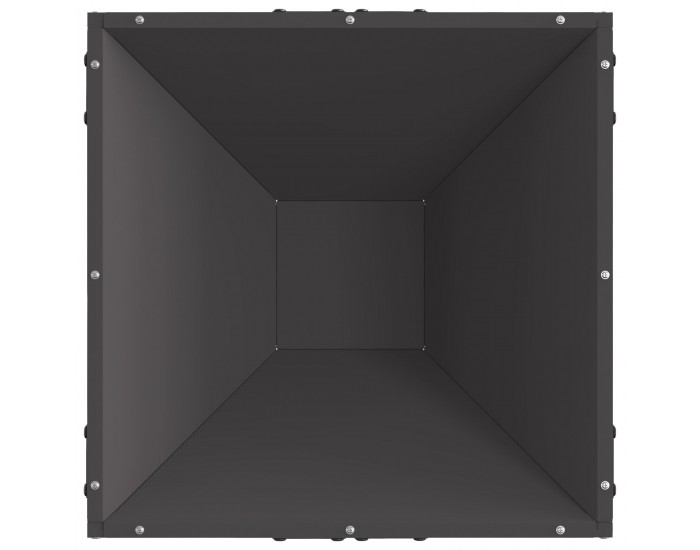 Sonata H Огнище Квадратно Черно 50x50x35 см Стомана