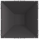 Sonata H Огнище Квадратно Черно 50x50x35 см Стомана