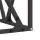 Sonata H Огнище Квадратно Черно 50x50x35 см Стомана