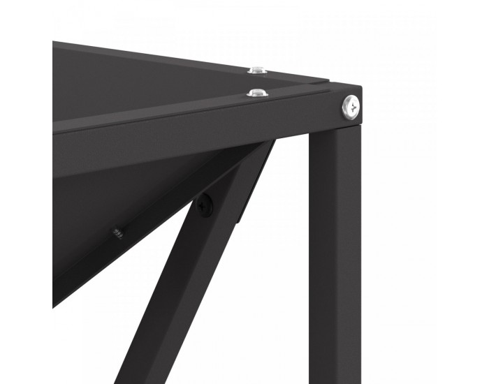 Sonata H Огнище Квадратно Черно 50x50x35 см Стомана