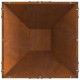 Sonata H Огнище Квадратно 50x50x35 см от Обветрена Стомана