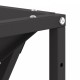 Sonata H Огнище Квадратно Черно 80x80x40 см Стомана