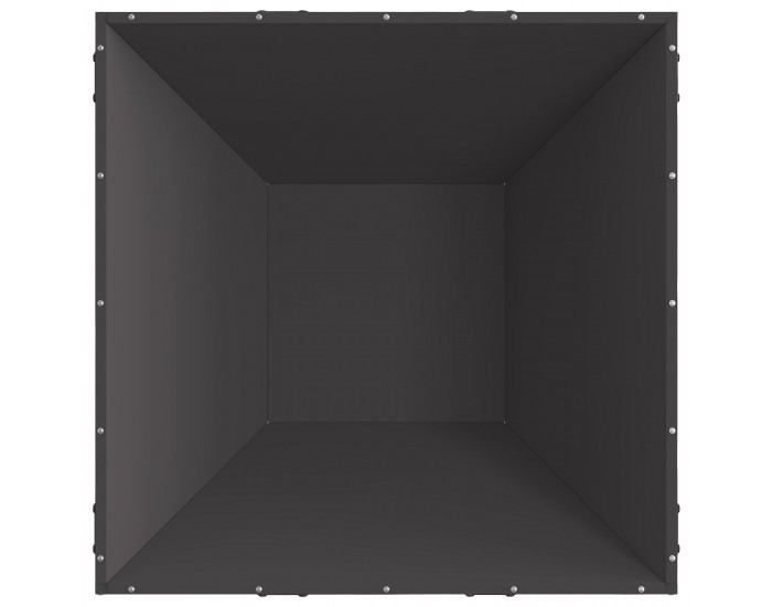 Sonata H Огнище Квадратно Черно 80x80x40 см Стомана