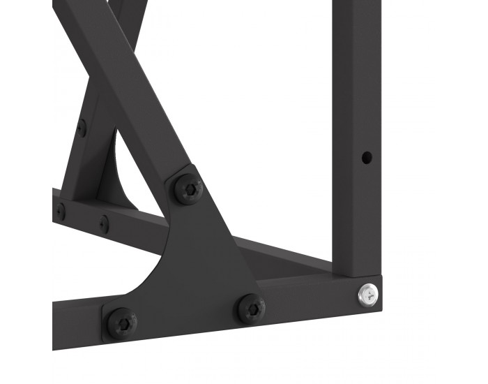Sonata H Огнище Квадратно Черно 80x80x40 см Стомана