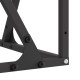Sonata H Огнище Квадратно Черно 80x80x40 см Стомана