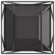Sonata H Огнище Квадратно Черно 80x80x40 см Стомана