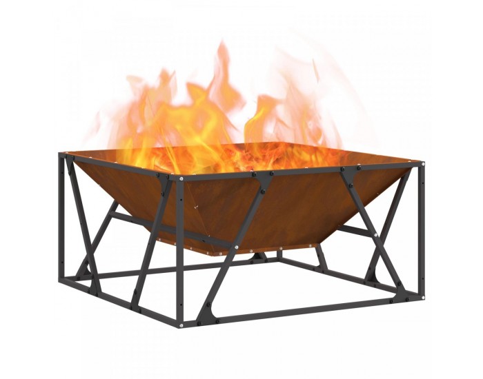 Sonata H Огнище Квадратно 80x80x40 см от Стомана