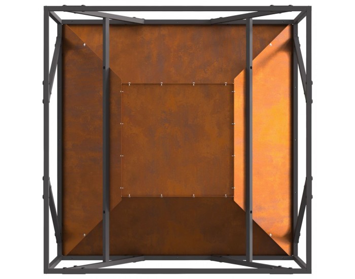 Sonata H Огнище Квадратно 80x80x40 см от Стомана
