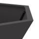 Sonata H Огнище Хексагонално Черно 75x75x28 см Стомана