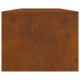 Sonata H Огнище с място за дърва 160x45x35 см от Weathering Steel