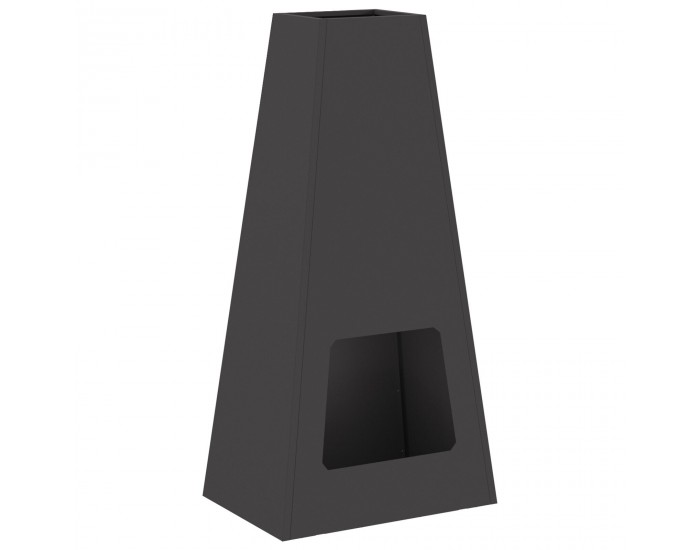 Sonata H Огнище Черно 50x35x100 см Стомана