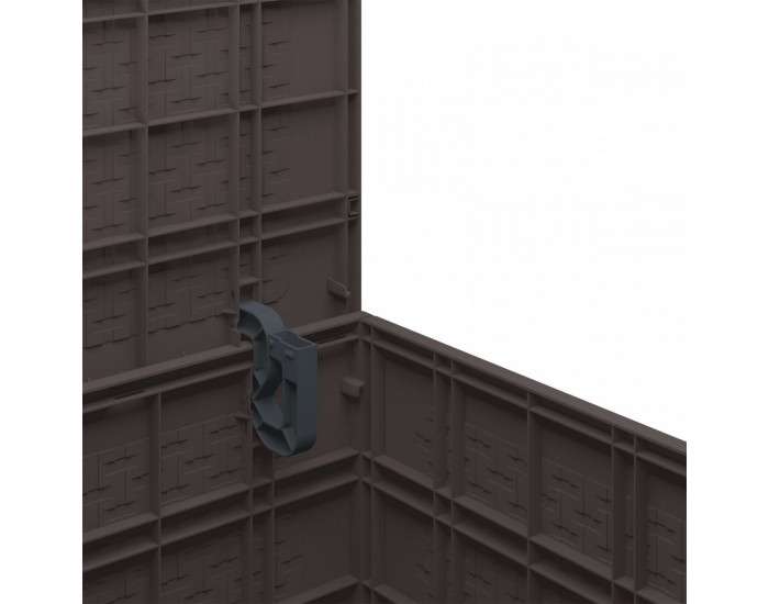 Sonata H Сандък за съхранение в градината Кафяв 55x53x57 см PP
