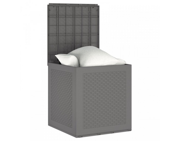 Sonata H Кутия за съхранение в градината Светлосиво 55x53x57 см