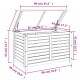 Sonata H Градинска кутия за съхранение 90x48x55 см евкалипт масив