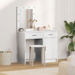 Sonata H Комплект тоалетка с LED - бяло инженерно дърво - Măsuțe de toaletă și oglinzi