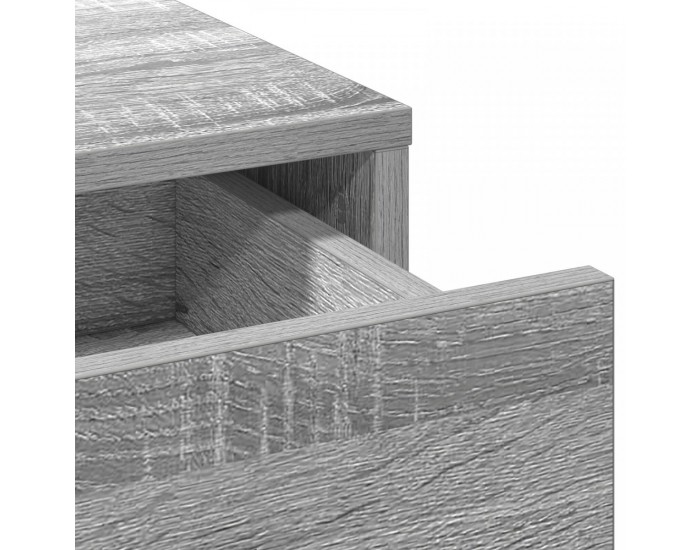 Sonata H Комплект от 2 части тоалетна маса с LED в сив тон на инженерна дървесина