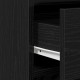 Sonata H Черен комплект тоалетка с LED светлина, 3 части