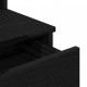 Sonata H Тоалетна маса с LED светлини Черен дъб 96x40x142 см