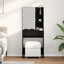 Sonata H LED Тоалетна маса в Черен дъб, 60x40x140 см, Изработена от Инженерна дървесина - Dormitor